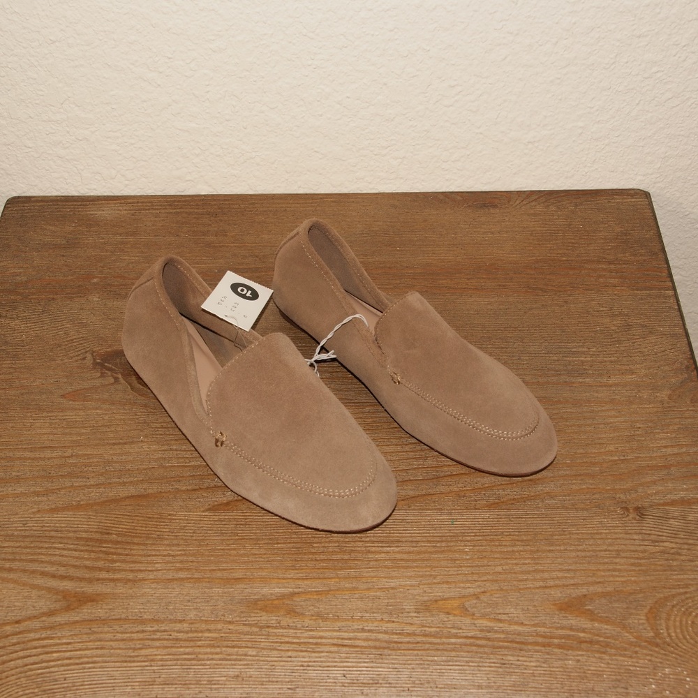 NEW A New Day Taupe Mila Suede Loafers 10/11 NWT - Picture 7 of 8